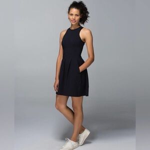 Lululemon Here to There Black Sleeveless Dress 12